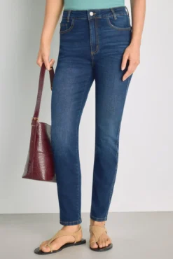 Calça denim slim