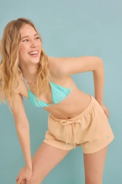 Calça de pelúcia laranja