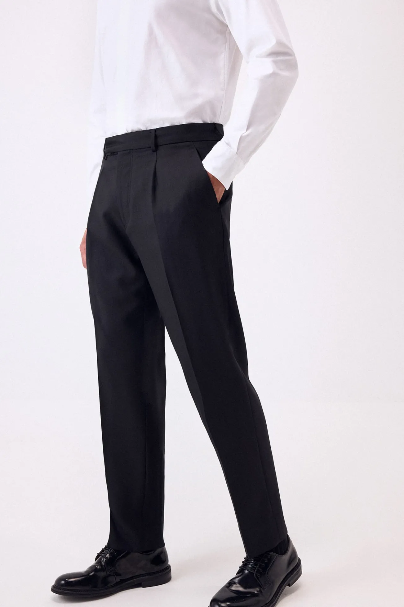 Calça de pregas para sair