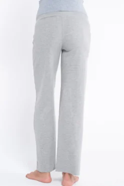 Calça de pré-mamã de malha com costuras