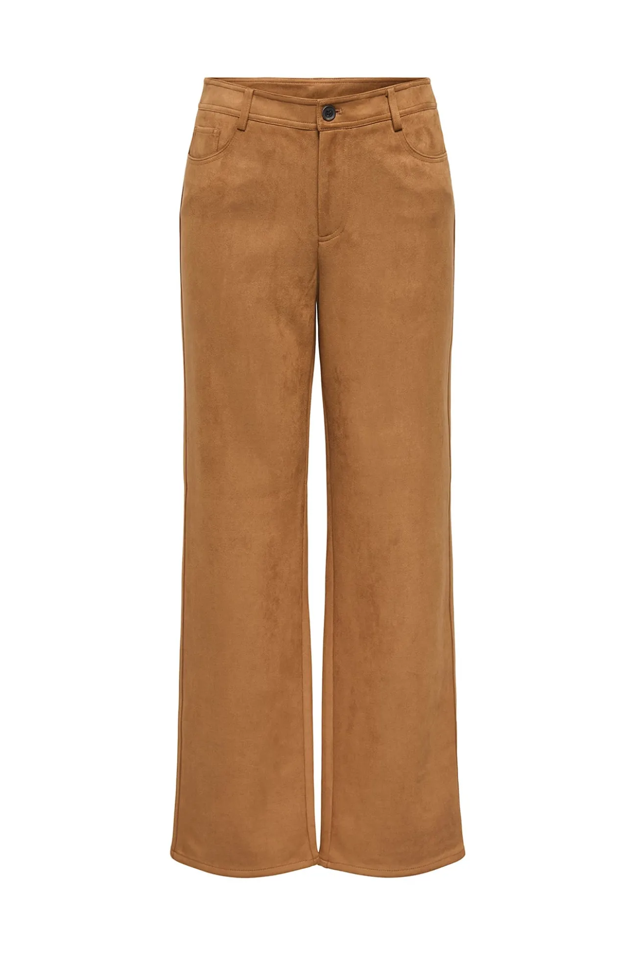 Calça de terno de camurça
