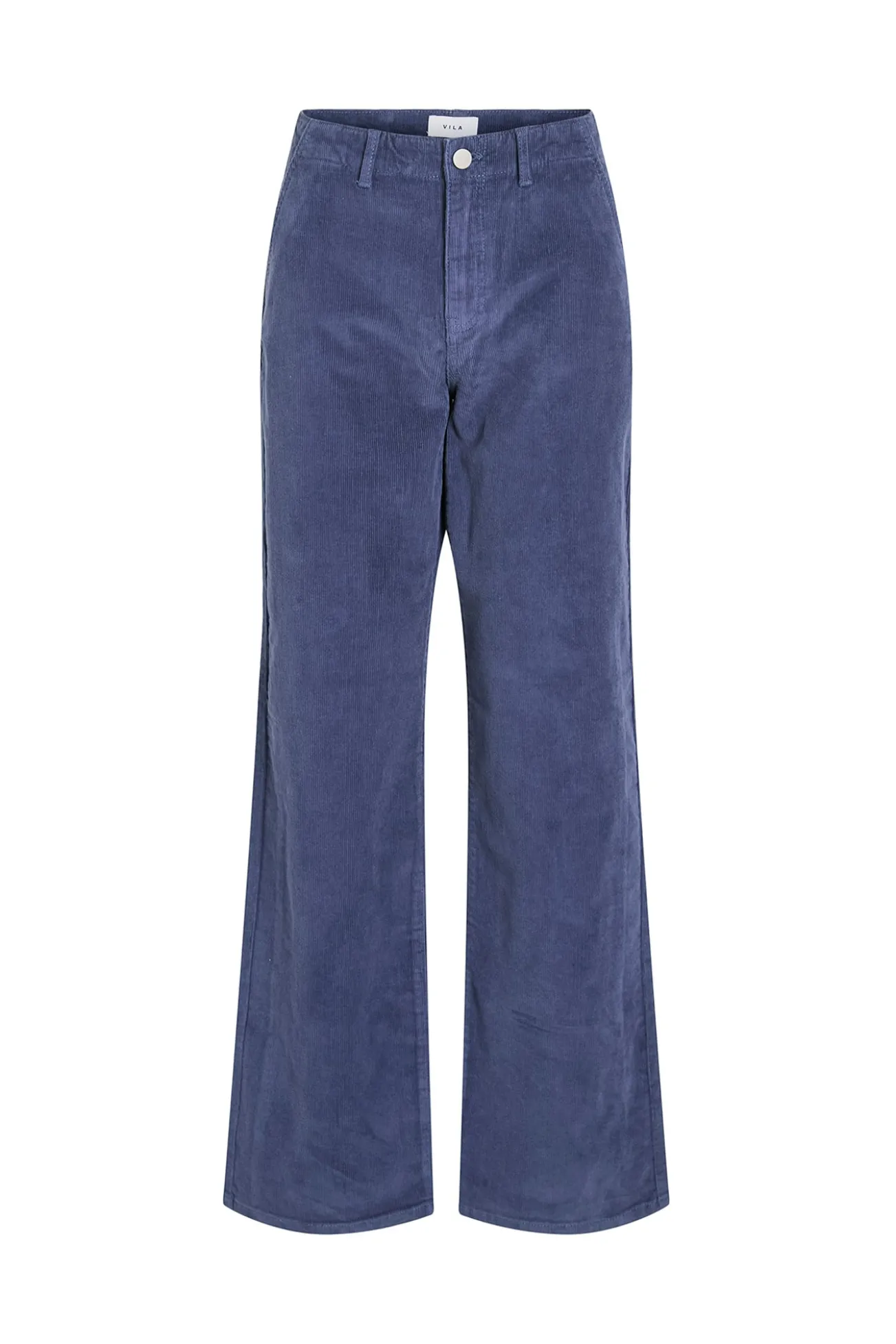 Calça de veludo cotelê de perna larga