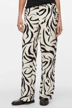 Calça estampado cintura alta