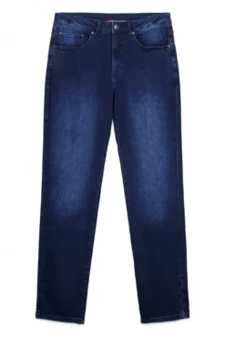 Calça jeans de corte reto