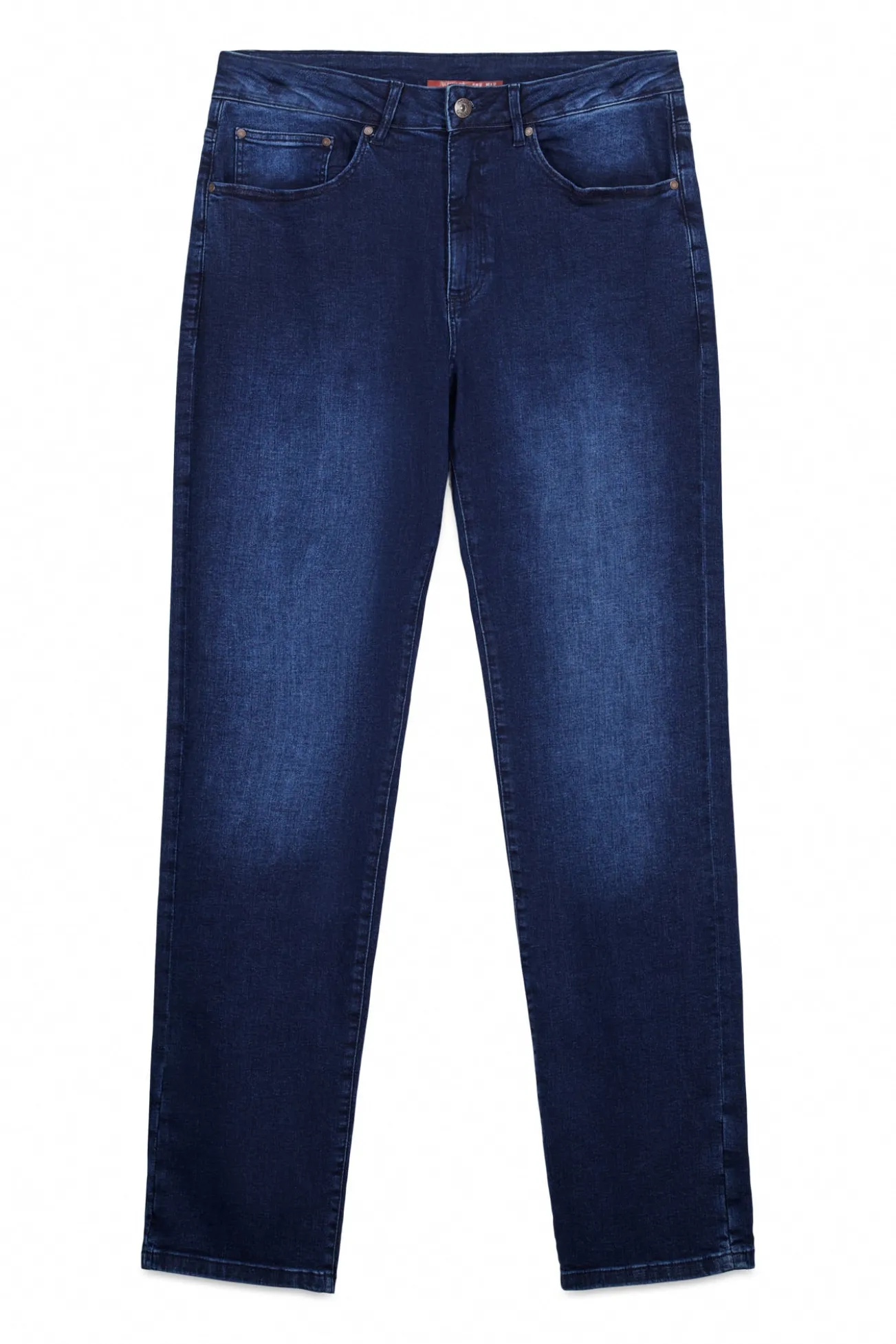 Calça jeans de corte reto