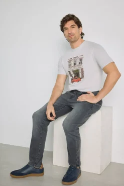 Calça jeans regular fit