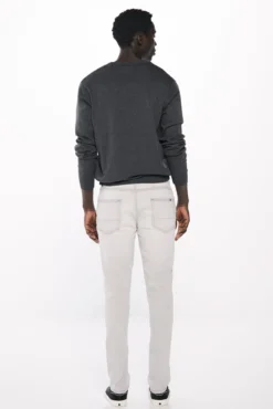 Calça jeans skinny cinza claro