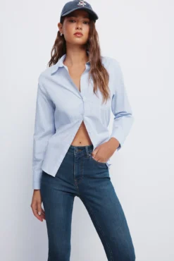 Calça jeans slim cropped