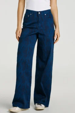 Calça largas estampado