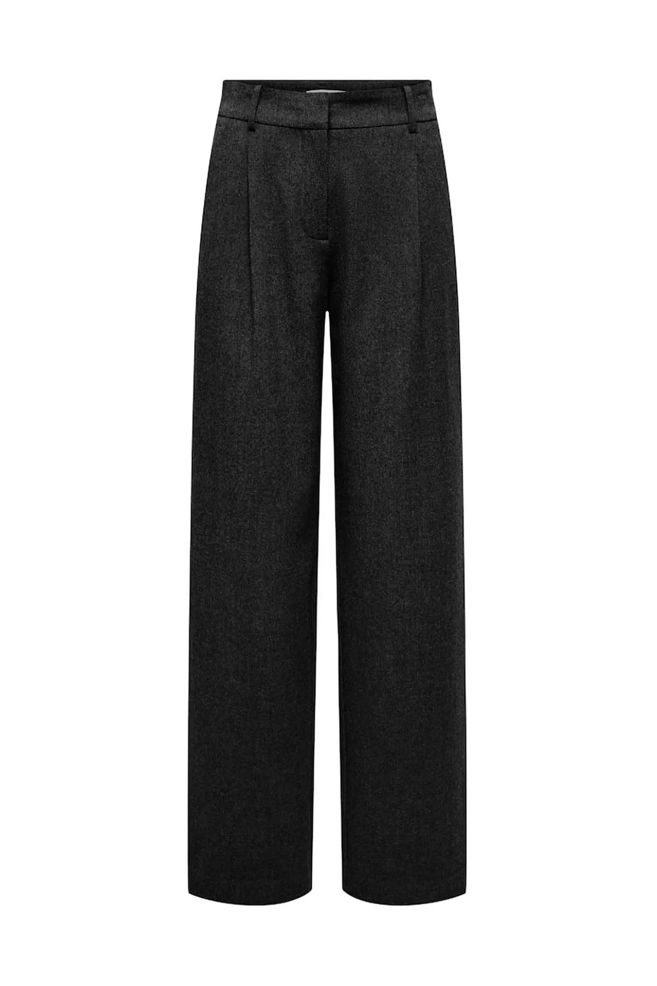 Calça retas plissadas