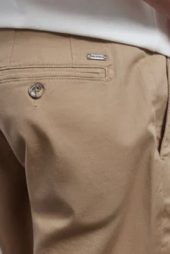 Calças bermuda chino premium flex