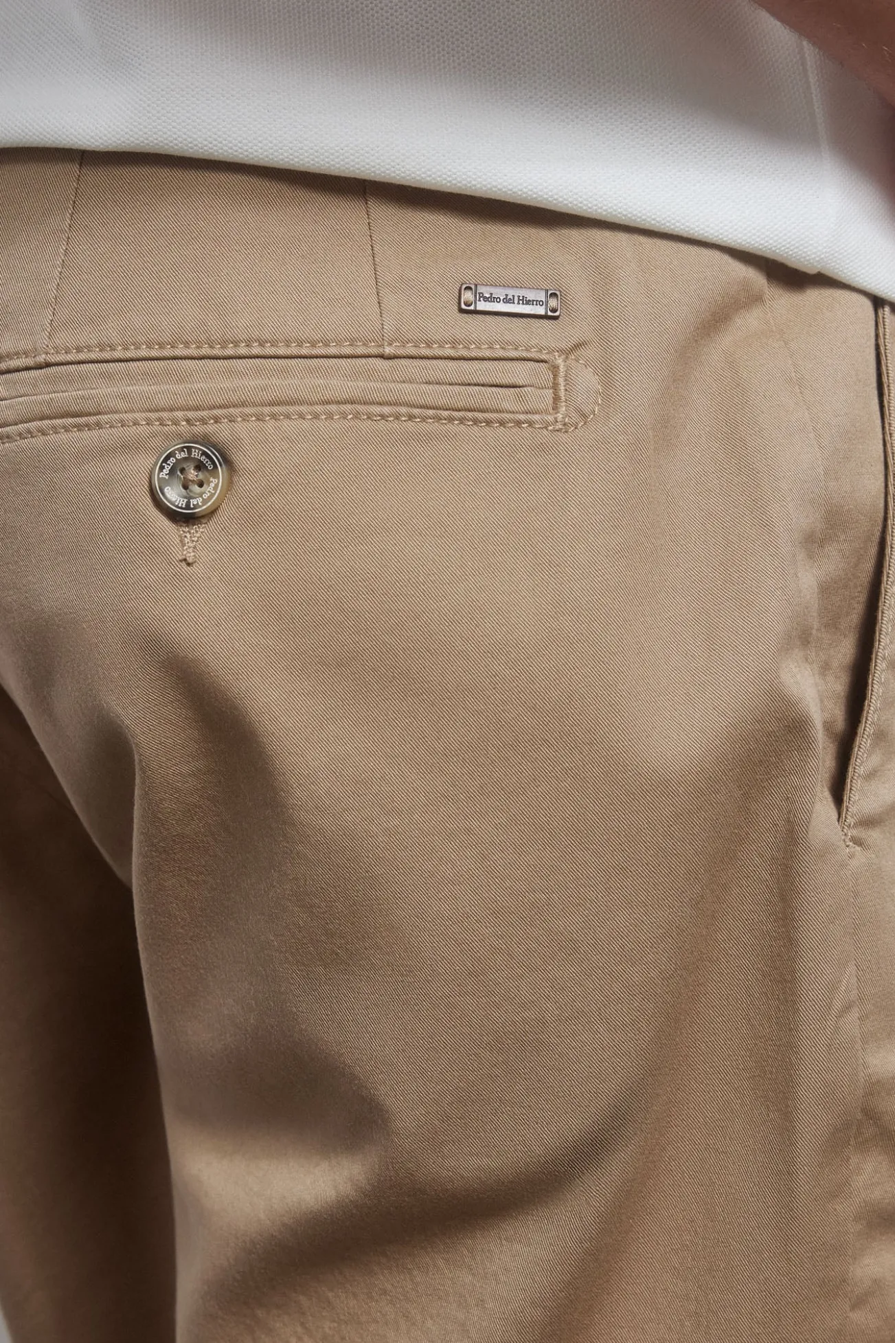Calças bermuda chino premium flex