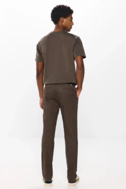 Calças chino estampado slim fit