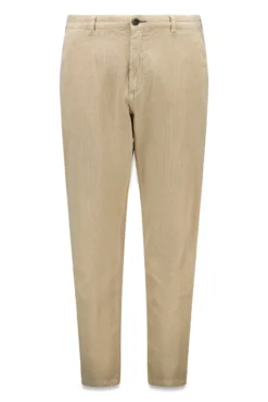 Calças chino slim fit confortável de veludo cotelê lavado