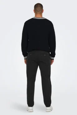 Calças de ajuste cônico masculino