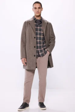 Calças de conforto slim fit
