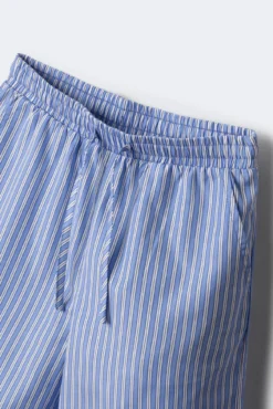 Calças de pijama riscas para meninas