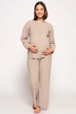 Calças largas pré-mamã comfy