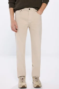 Calça slim fit lavada colorida