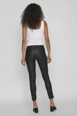 Calças skinny fit encerado