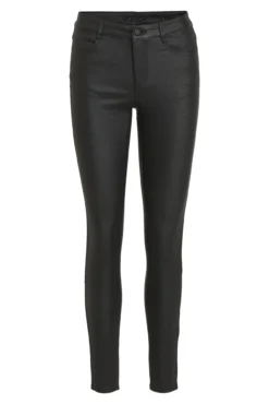 Calças skinny fit encerado
