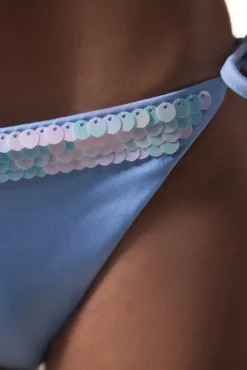 Calcinha de biquíni azul clássica