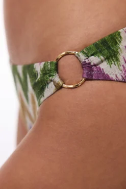 Calcinha de biquíni clássica com estampa de glitter