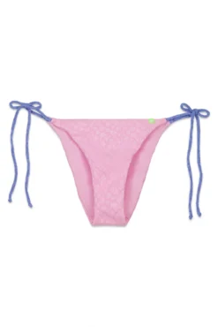 Calcinha de biquíni rosa meia cueca