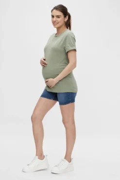 Calções de ganga maternity