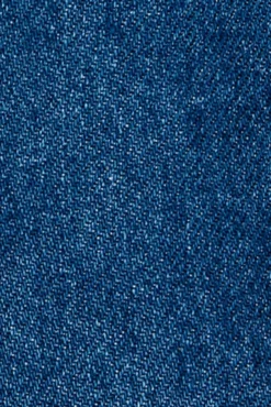 Calções denim de cintura alta com cinto