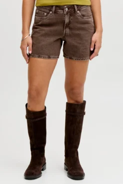 Calções denim loose lavados