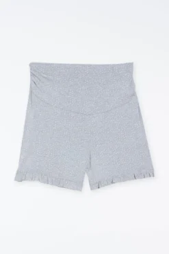 Calções pijama maternity estampagem folhos