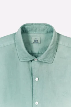 Camisa algodão linho manga comprida