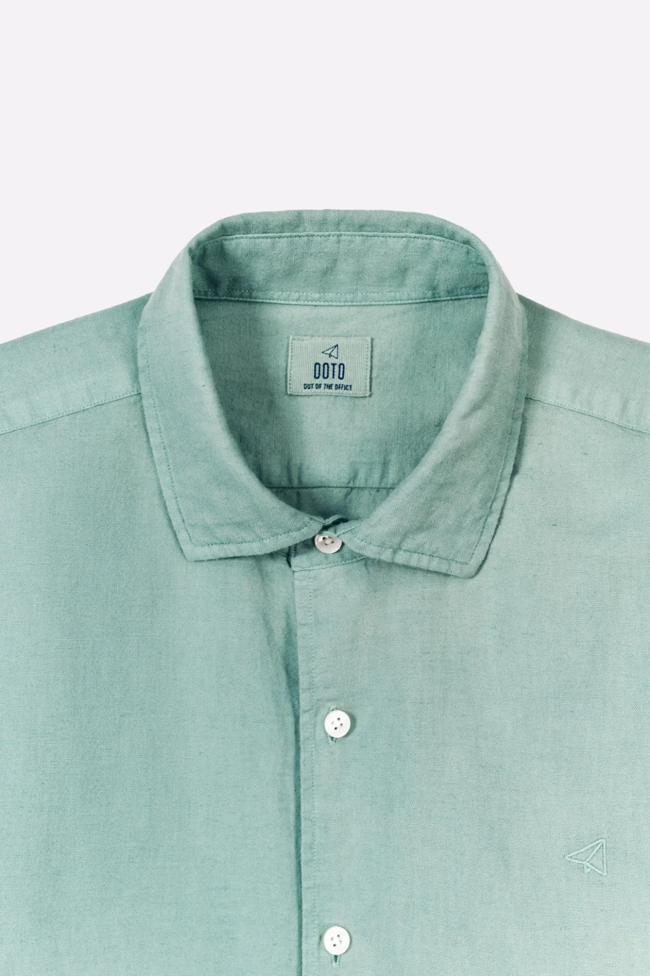 Camisa algodão linho manga comprida
