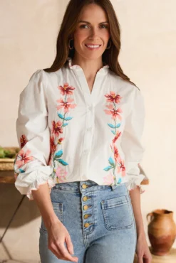 Camisa bordada Fiona