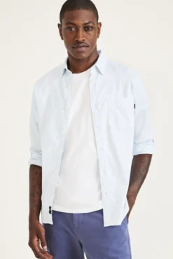 Camisa com botões de corte slim Icon