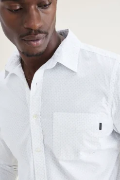 Camisa com botões de corte slim Icon