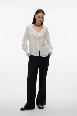 Camisa com gola folho