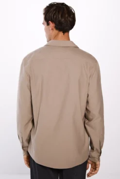 Camisa de algodão escovado