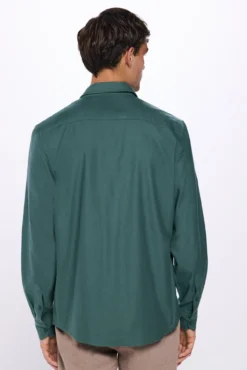 Camisa de algodão escovado
