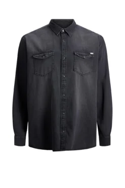 Camisa de ganga loose fit PLUS
