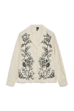 Camisa de linho com estampado