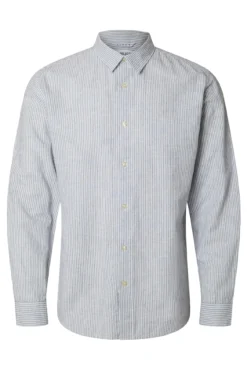 Camisa de linho de manga comprida