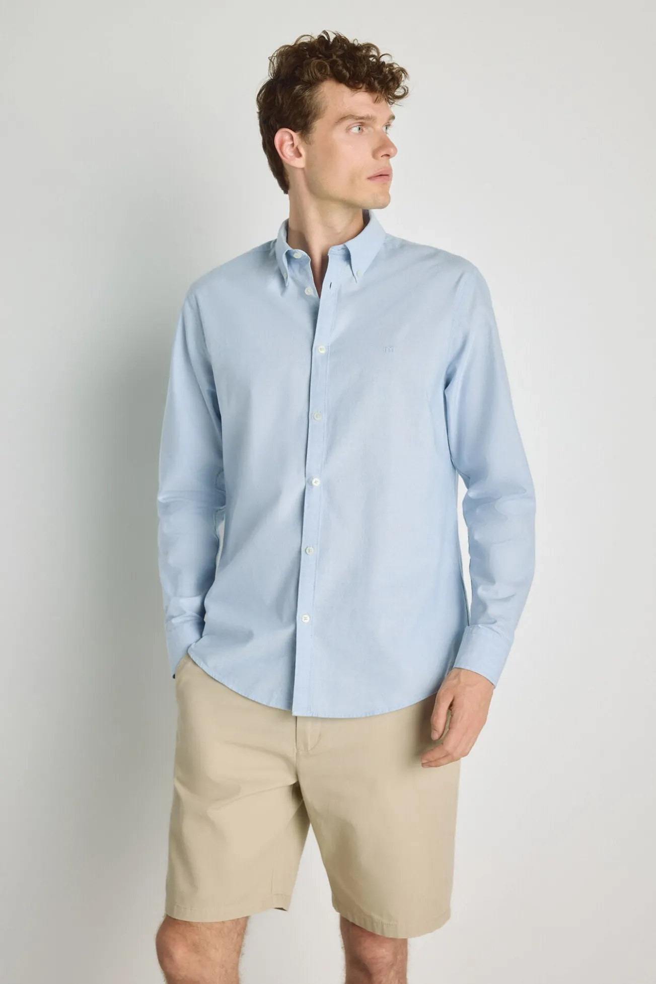 Camisa de manga comprida estruturada