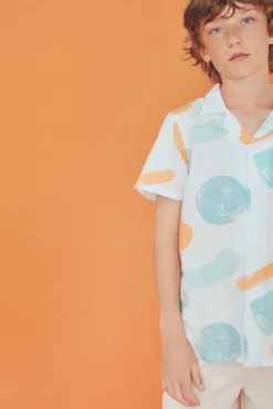 Camisa de manga curta para menino