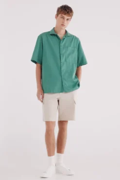Camisa de manga curta Tencel