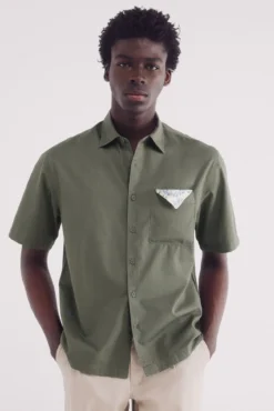 Camisa de manga curta tencel