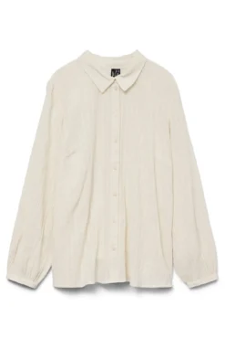 Camisa de manga manga comprida plus size