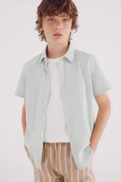 Camisa de menino texturizada