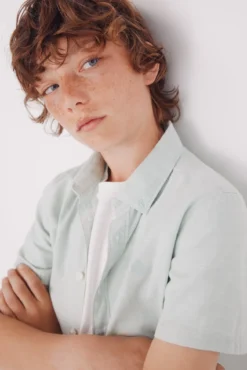 Camisa de menino texturizada